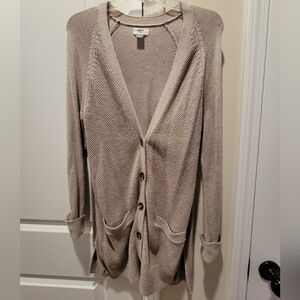 Old Navy Women's Tan Button-Up Cardigan